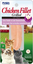 Inaba Chicken Fillet Grilled Cat Treat Extra Tender in Crab Flavored Broth (size: 0.9 oz)