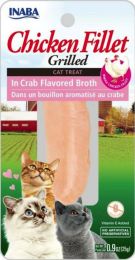 Inaba Chicken Fillet Grilled Cat Treat in Crab Flavored Broth (size: 0.9 oz)