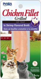 Inaba Chicken Fillet Grilled Cat Treat in Shrimp Flavored Broth (size: 0.9 oz)