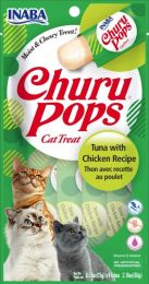 Inaba Churu Pops Tuna with Chicken Recipe Cat Treat (size: 4 count)