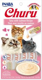 Inaba Churu Tuna with Salmon Recipe Creamy Cat Treat (size: 4 count)