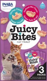 Inaba Juicy Bites Cat Treat Shrimp and Seafood Mix Flavor (size: 3 count)