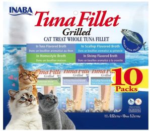 Inaba Tuna Fillet Cat Treat Whole Tuna Fillet Variety Pack (size: 10 count)