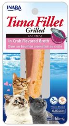 Inaba Tuna Fillet Grilled Cat Treat in Crab Flavored Broth (size: 0.52 oz)