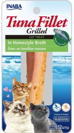Inaba Tuna Fillet Grilled Cat Treat in Homestyle Broth (size: 0.52 oz)