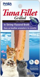 Inaba Tuna Fillet Grilled Cat Treat in Shrimp Flavored Broth (size: 0.52 oz)