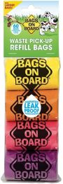 Bags on Board Colored Waste Pick-Up Bags (size: 60 count)