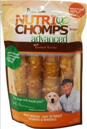 Nutri Chomps Advanced Twists Dog Treat Peanut Butter Flavor (size: 4 count)
