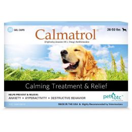 Pet OTC Calmatrol Anxiety and Hyperactivity Treatment for Dogs 26-50 lbs (size: 20 count)