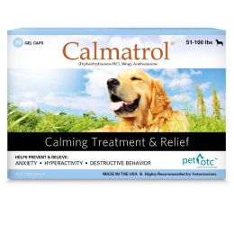 Pet OTC Calmatrol Anxiety and Hyperactivity Treatment for Dogs 51-100 lbs (size: 20 count)