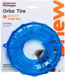 Petstages Orka Tire Treat Dispensing Chew Toy for Dogs (size: 1 Count)