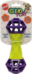 Spot Geo Play Dumbbell Dual Texure Dog Toy Assorted (size: 1 Count)