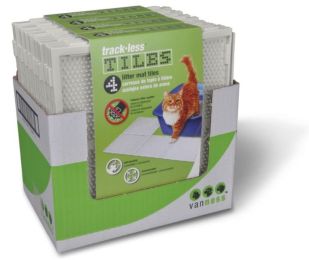 Van Ness Track-Less Litter Mat Tiles (size: 4 count)
