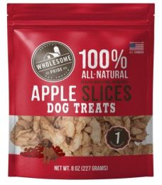 Wholesome Pride Apple Slices Dog Treats (size: 8 oz)
