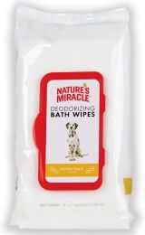 Natures Miracle Deodorizing Dog Bath Wipes Honey Sage (size: 100 count)