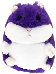 Petsport Tiny Tots Fat Hamster Plush Dog Toy Purple (size: 1 Count)