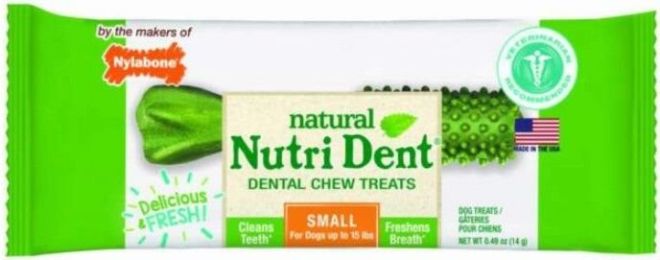 Nylabone Natural Nutri Dent Fresh Breath Limited Ingredients Small Dog Chews (size: 1 Count)