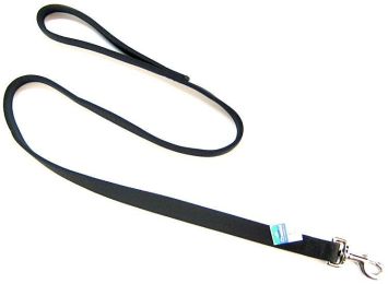 Coastal Pet Double Nylon Lead - Black (size: 48" Long x 1" Wide)