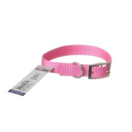 Coastal Pet Single Nylon Collar - Bright Pink (size: 12" Long x 5/8" Wide)