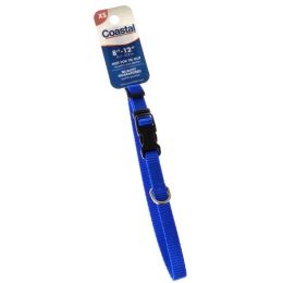 Tuff Collar Nylon Adjustable - Blue (size: 3/8" W x 8-12" Long)
