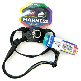 Coastal Pet Size Right Adjustable Nylon Harness - Black (size: X-Small (Girth Size 10"-18"))