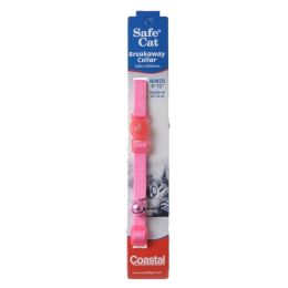 Coastal Pet Safe Cat Nylon Adjustable Breakaway Collar - Bright Pink (size: 8"-12" Neck)