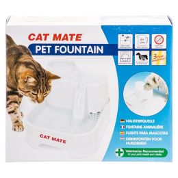 Cat Mate Pet Fountain - White (size: 10.5"L x 6.8"W x 8.8"H (70 Ounces))