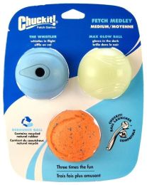 Chuckit Fetch Medley Balls (size: Medium Ball - 2.25" Diameter (3 Pack))