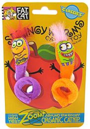 Fat Cat Springy Worm Catnip Toy - Assorted (size: Springy Worm Catnip Toy)