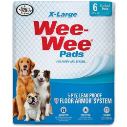 Four Paws X-Large Wee Wee Pads 28" x 34" (size: 6 count)
