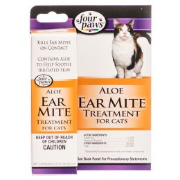 Four Paws Ear Mite Remedy for Cats (size: .75 oz)