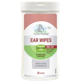 Four Paws Healthy Promise Dog And Cat Ear Wipes (size: 25 Wipes)
