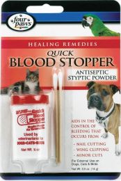 Four Paws Quick Blood Stopper Antiseptic Styptic Powder (size: 0.5 oz)