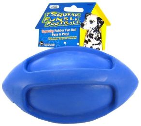 JW Pet iSqueak Funble Football Rubber Dog Toy (size: large)