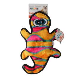 Invincibles Orange & Yellow Gecko Dog Toy (size: 2 Squeaders - 13" Long)
