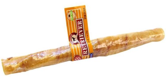 Smokehouse Treats Natural Pork Skin Retriever Stick (size: 10" Long (1 Pack))