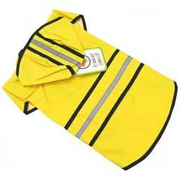 Fashion Pet Rainy Day Dog Slicker - Yellow (size: Medium (14"-19" From Neck to Tail))