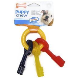 Nylabone Puppy Chew Teething Keys Chew Toy (size: X-Small (For Dogs up to 15 lbs))