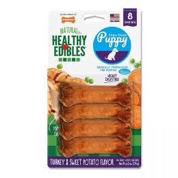 Nylabone Healthy Edibles DHA Omega-3 Puppy - Turkey & Sweet Potato Flavor (size: Petite (8 Pack))