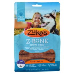 Zukes Z-Bones Dental Chews - Clean Carrot Crisp (size: Large (6 Pack - 15 oz))