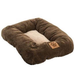 Precision Pet Mod Chic Bumper Bed - Coffee (size: 19" Crates (Pets 15 lbs))