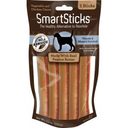 SmartBones SmartSticks - Peanut Butter Flavor (size: 5 Sticks)