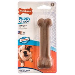 Nylabone Puppy Chew PuppyBone - Chicken Flavor (size: Wolf - 5.5" Bone - (For Puppies up to 35 lbs))