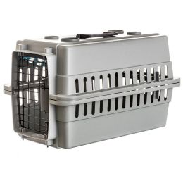 Aspen Pet Traditional Pet Kennel - Gray (size: Dogs 20-30 lbs - (28"L x 20.5"W x 21.5"H))