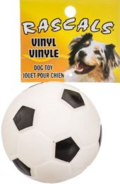Coastal Pet Rascals Vinyl Soccer Ball for Dogs White (size: 1 Count)