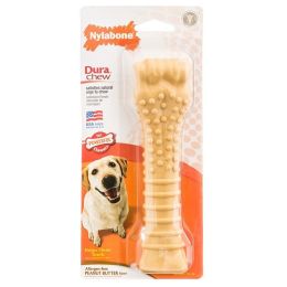 Nylabone Dura Chew Souper Bone - Peanut Butter Flavor (size: 7.75" Bone - (For Dogs over 50 lbs))