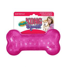 Kong Squeezz Crackle Bone Dog Toy (size: Medium Bone)