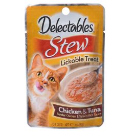 Hartz Delectables Stew Lickable Cat Treats - Chicken & Tuna (size: 1.4 oz)