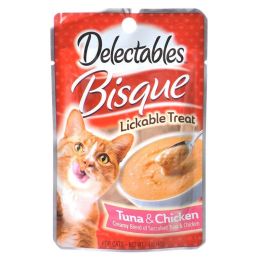 Hartz Delectables Bisque Lickable Cat Treats - Tuna & Chicken (size: 1.4 oz)