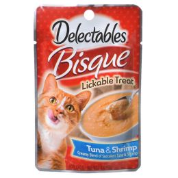 Hartz Delectables Bisque Lickable Cat Treats - Tuna & Shrimp (size: 1.4 oz)